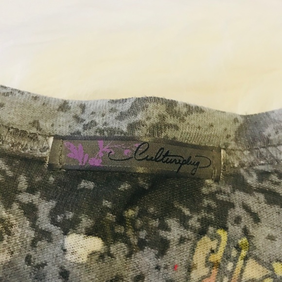 Crowned heart rock chic burnout tee - Picture 5 of 6